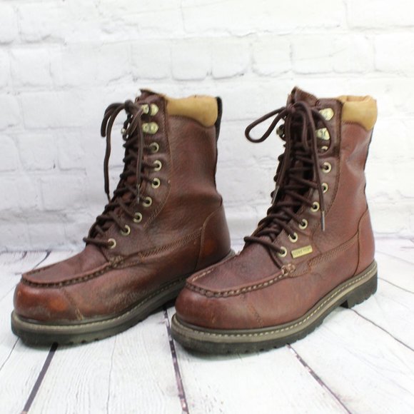 LL BEAN Kangaroo Goretex Vibram Leather Boots 7 M - Picture 2 of 9